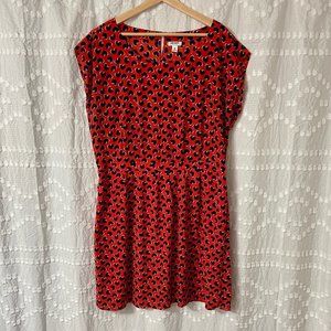 Old Navy Heart Print Cocktail Dress